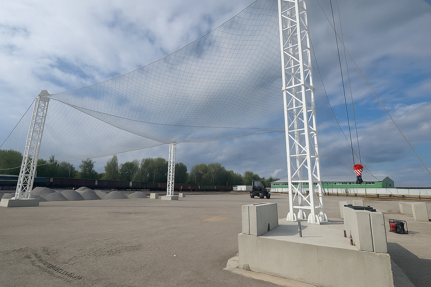 Монтаж антидроновой сетки: защита от беспилотников в Тюмени